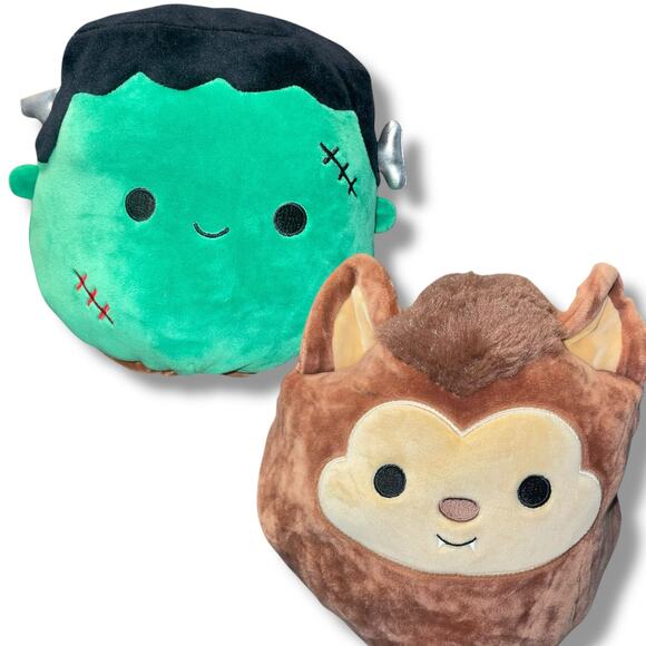 Squishmallows Plush Pillow Flip-a-mallows Frankenstein Werewolf Frankie Wade 9" - Picture 13 of 13